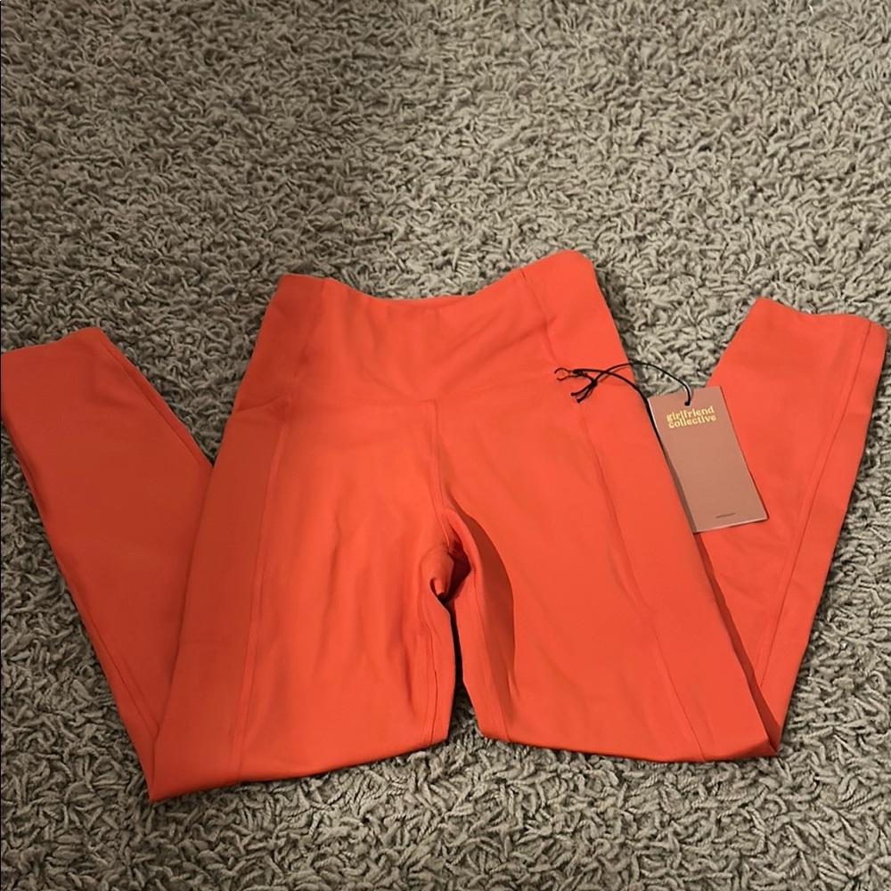 New with Tags Girlfriend Collective Orange Leggings